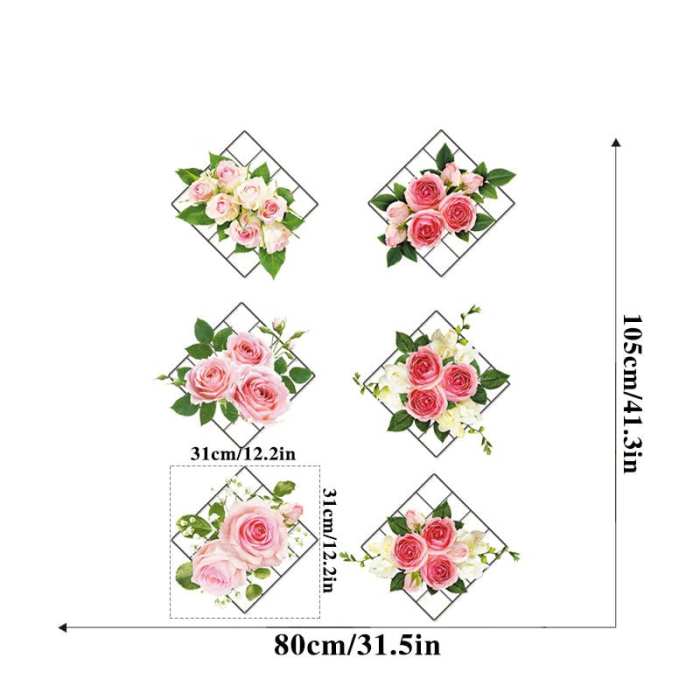 49% Off Today3D Green Plant Wall Sticker