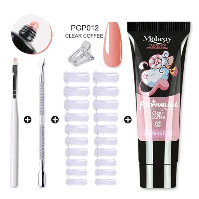 Multielement gel nail kit