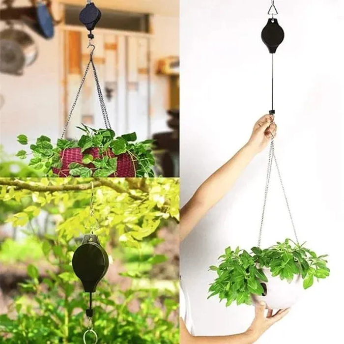 Retractable Lifting Basket Gardening Hook