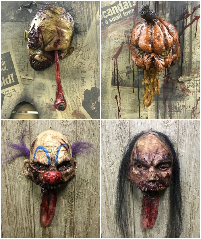 Last Day 49% OFF -Horror Head Swing Clock Wall Decor