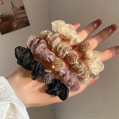 Elegant Rhinestone Mesh Hair Ties  BUY 2 GET1 FREE