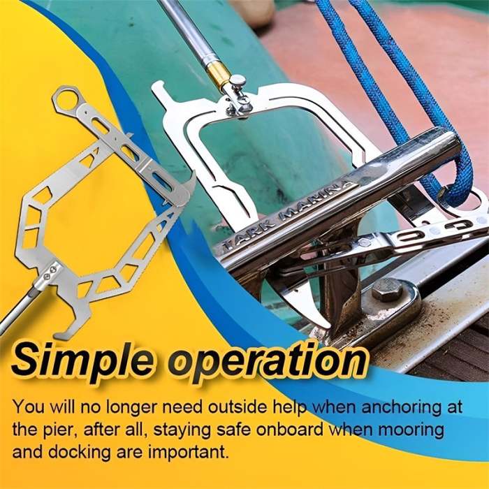 Telescoping Automatic Boat Dock Hook