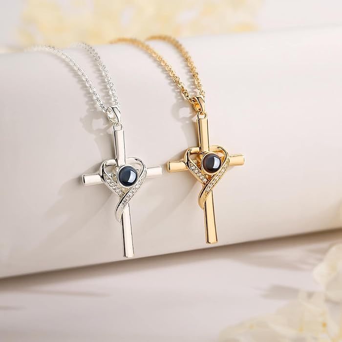 Heart Cross Necklace