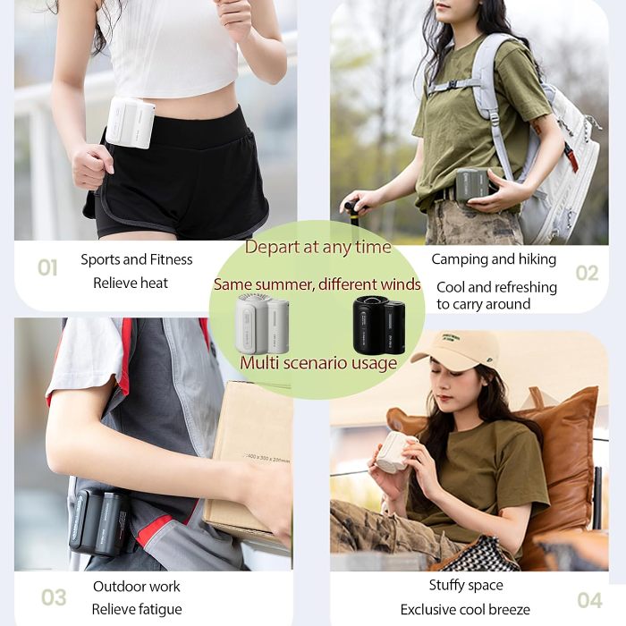 Portable Waist Clip Fan