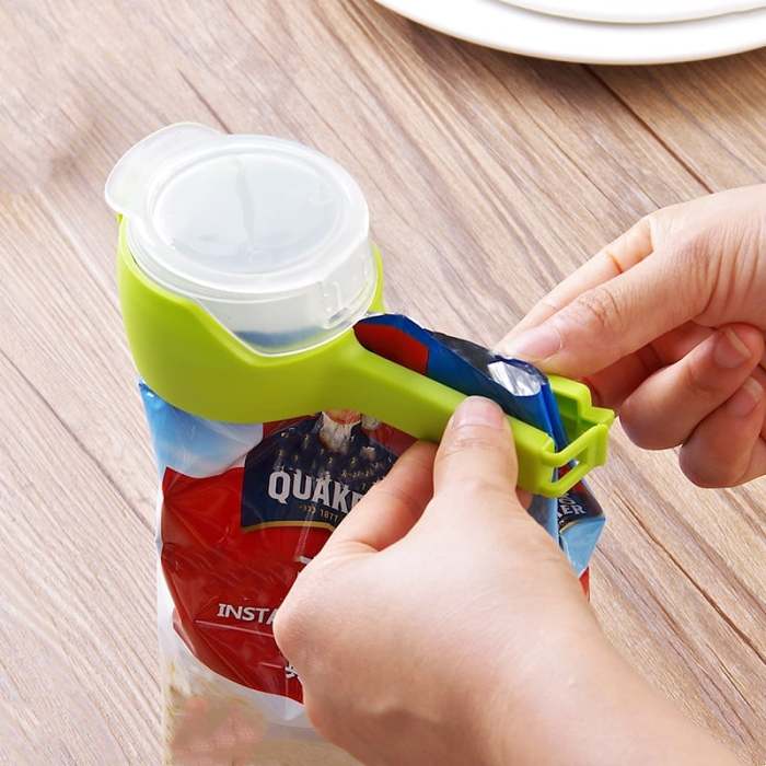 Food Bag Clips With Pour Spouts