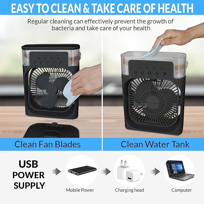 Summer Cool Fan - Portable Air Conditioner with Humidifier