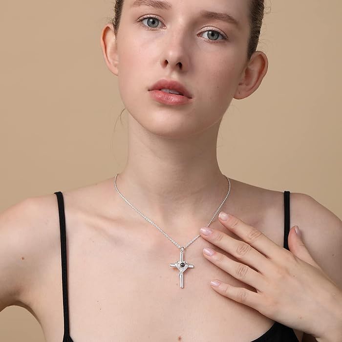 Heart Cross Necklace