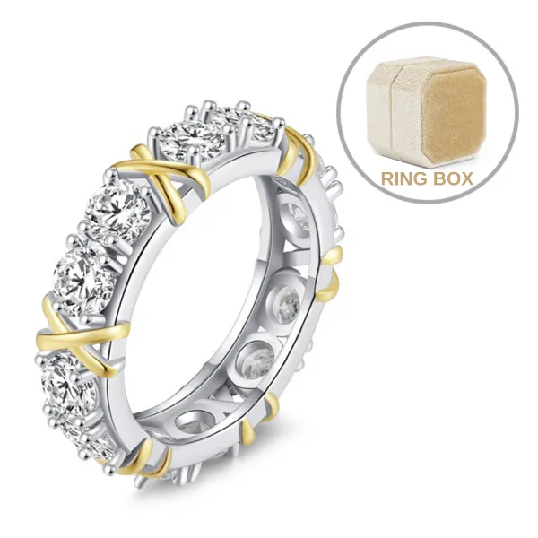 Last Day Promotion 70% OFF - Cross Full Moissanite Diamond Ring