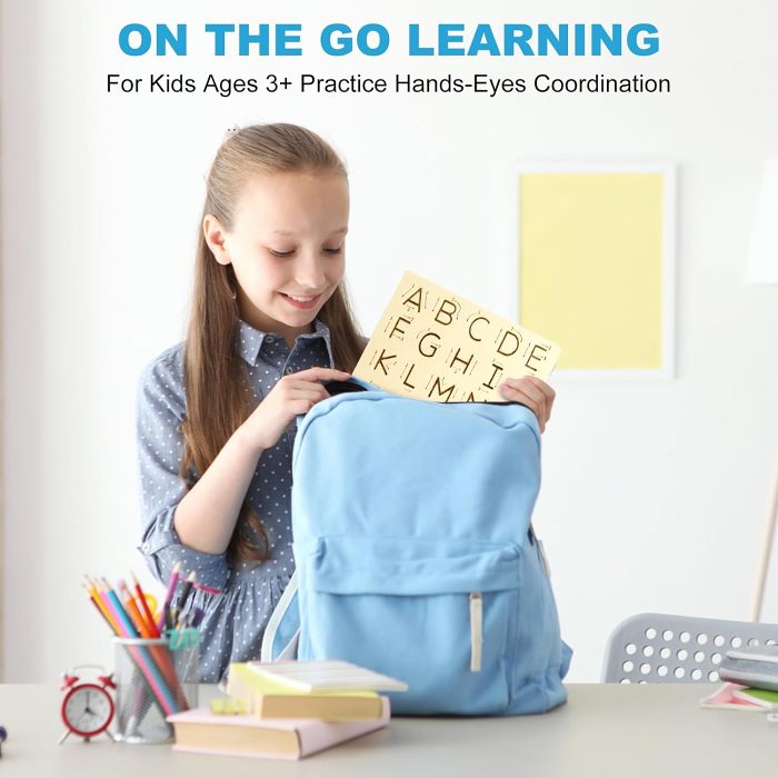 Double-sided Wooden Letter Tracing Board