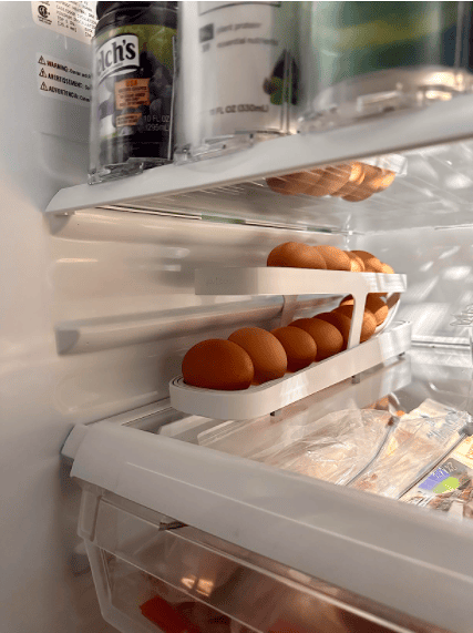 Automatic Scrolling Egg Rack Holder Storage Box