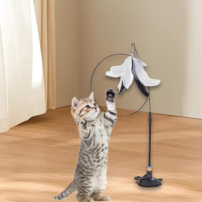 Strong suction cup automatic cat toy