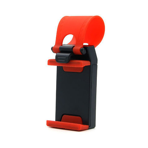 Car steering wheel phone holder