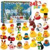 24 Pcs Countdown Christmas Rubber Ducks Advent Calendar