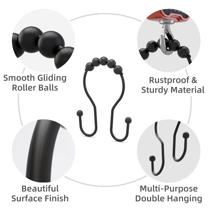 12PCS Multi-functional metal pulley hook