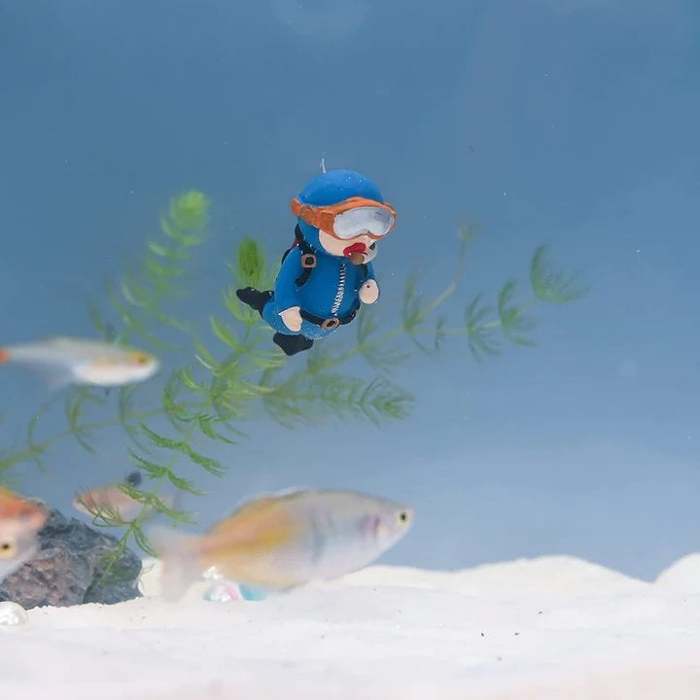 LAST DAY 48% OFFAquarium Decorations, Lovely Diver Fish Tank, Floating Device(Buy 3 Free Shipping)