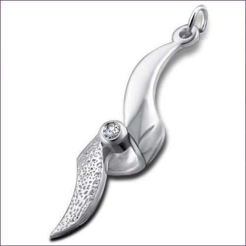 Bow Pendant Silver