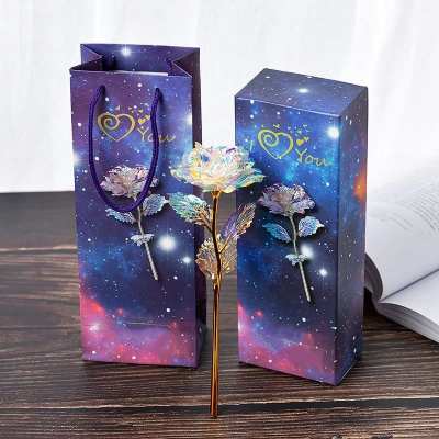 A lovely GIFT! Colorful Crystal Rose