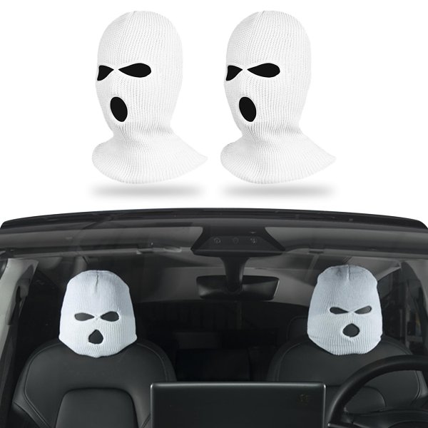 Funny Car Headrest Covers (2Pcs)