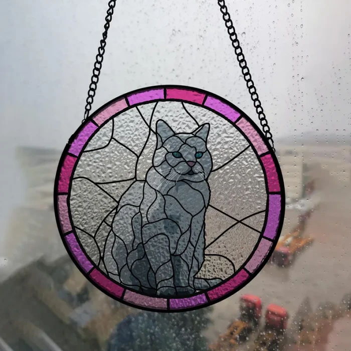 Stained Glass Dog Memorial
