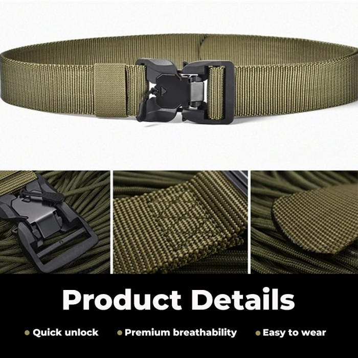 Outdoor Magnetic Buckle Braided Belt