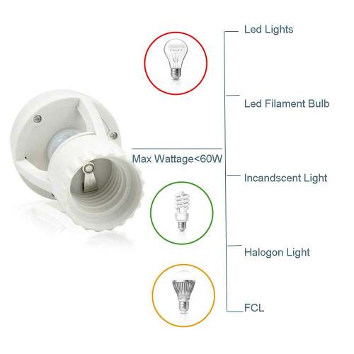 Motion Sensor Light Socket
