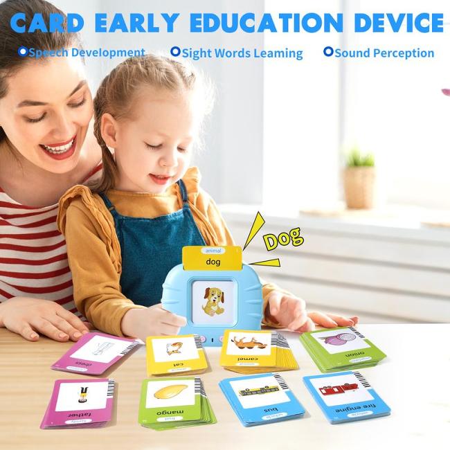 Talking Flash Cards Montessori Toys - Learning Educational Gifts for Kids