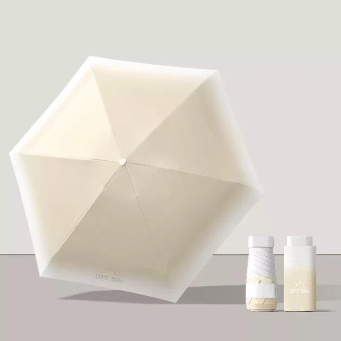Mini Travel Size Rain Sun Umbrella