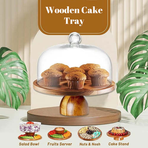 2-in-1 cake stand & charcuterie board