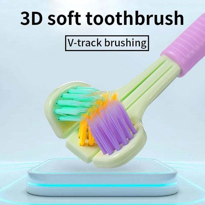 Three-sided Soft Hair Toothbrush