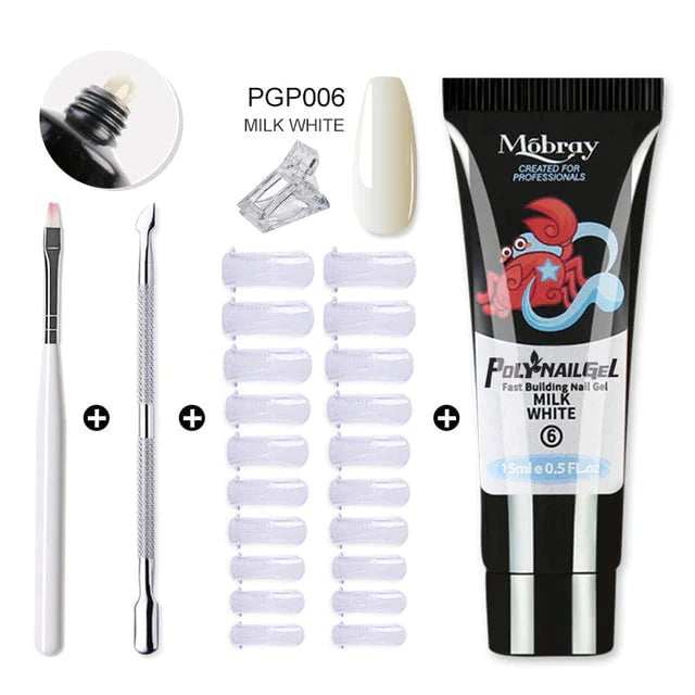 Multielement gel nail kit