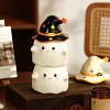 Creative Ghost Mug with Cute Ceramic Design and Magical Hat Lid