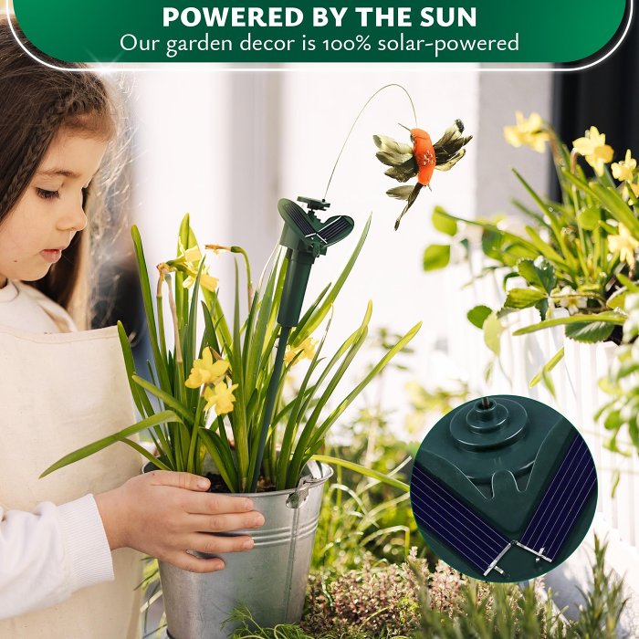 Garden Solar Hummingbird