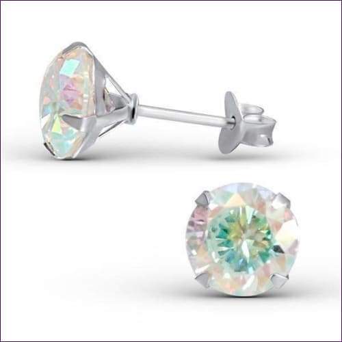Silver Stud Swarovski Crystals