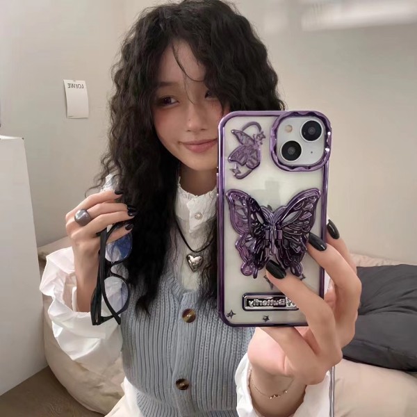 Butterfly bracket iPhone case Compatible with iPhone