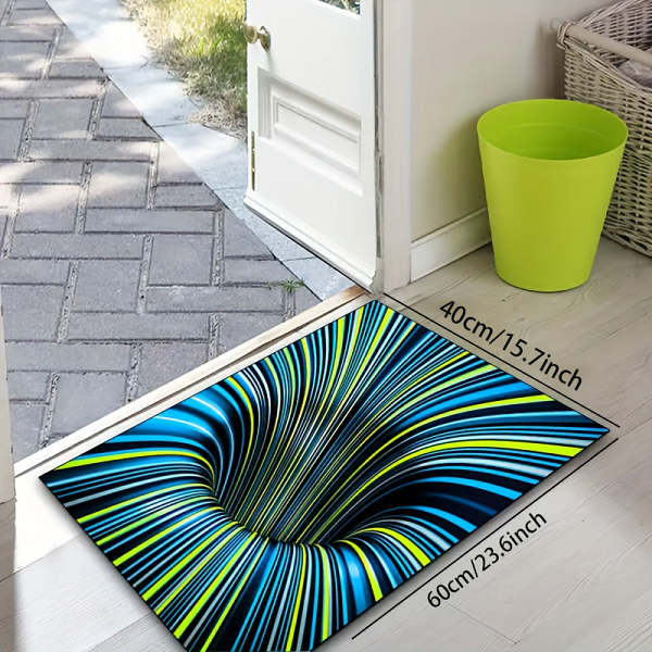 Colorful 3-D illusion Rug