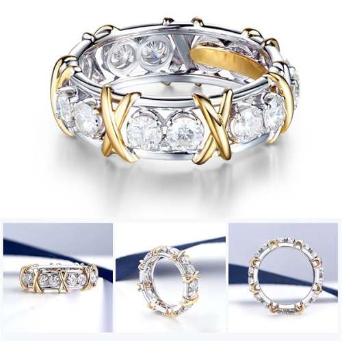 Last Day Promotion 70% OFF - Cross Full Moissanite Diamond Ring