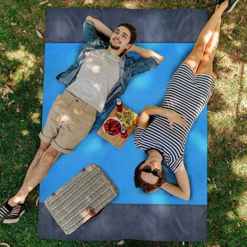 Portable mini waterproof gingham moisture-proof beach blanket - Buy 2 save 10%
