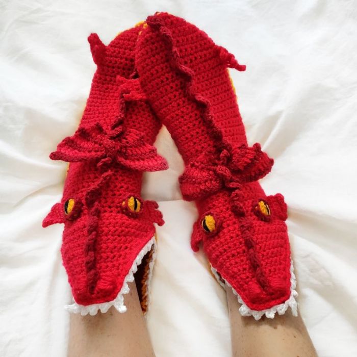 Handmade Schnappi Socks