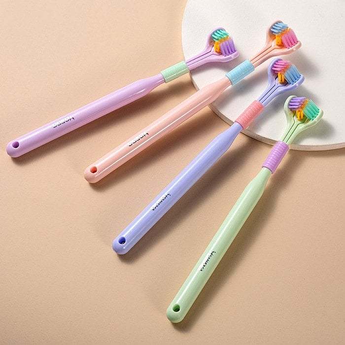 Three-sided Soft Hair Toothbrush