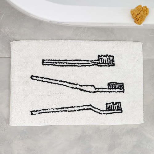 Weird Clean Series OfFun Bathroom Floor Mats, Absorbent Non-Slip Mats, Door Bathroom Carpets