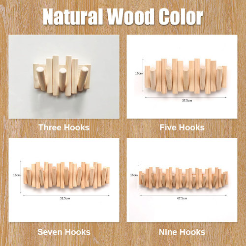 Solid Wood Coat Rack