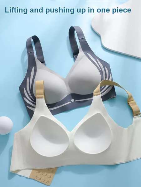 Super gather bra | Wireless Push-up BraNo more sagging breasts