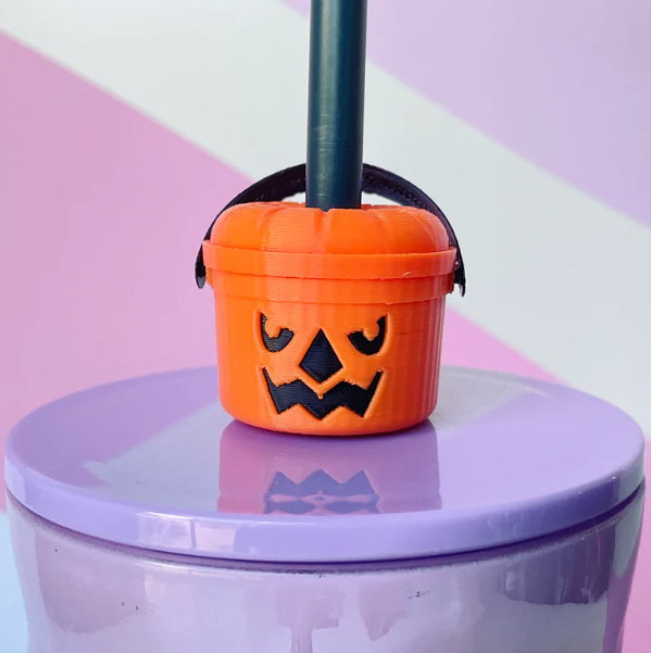 Early Halloween Sale 50% OFF2024 Straw Toppers Halloween Buckets, Bu