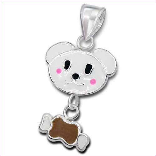 Children's Silver Bear Pendant