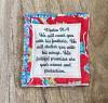 Hand-woven Prayer Quilt with Cross Inside - Remembrance Christian Gift