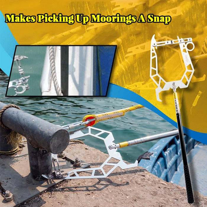 Telescoping Automatic Boat Dock Hook