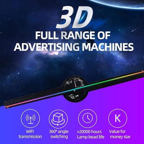42CM Small Size 3D Holographic Fan Phone App control