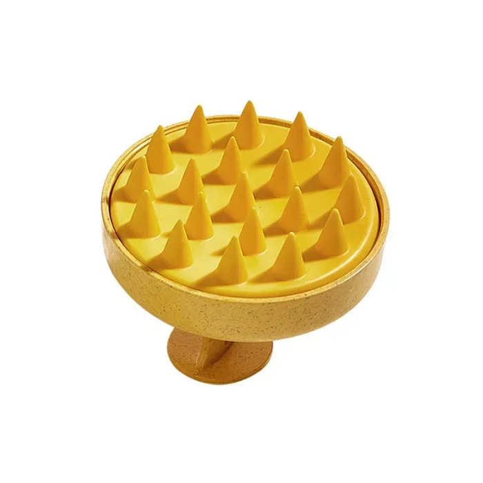 Wet and dry scalp massage brush