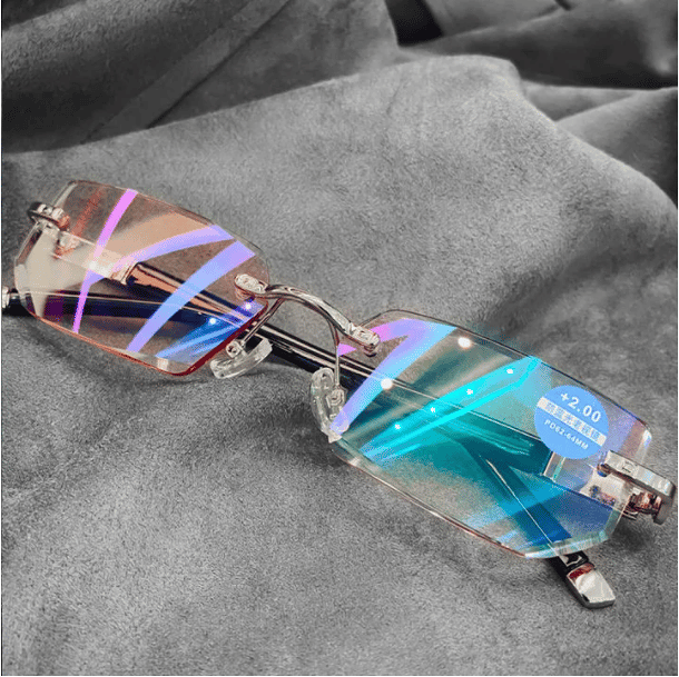 Sapphire high hardness anti-blue light progressive distance reading glasses