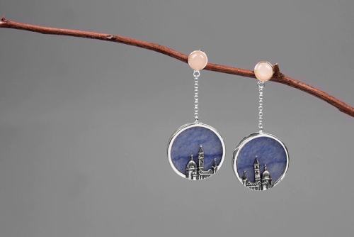 Moonstone Silver Earrings